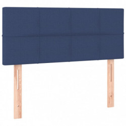 Boxspringbett mit Matratze & LED Blau 120x190 cm Stoff