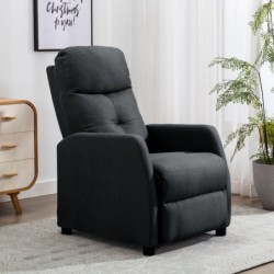 Relaxsessel Dunkelgrau Stoff