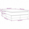 Boxspringbett mit Matratze Hellgrau 120x190 cm Stoff