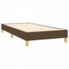 Boxspringbett mit Matratze & LED Dunkelbraun 80x200 cm Stoff