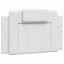 Bett mit Matratze Weiß 90x200 cm Kunstleder