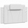 Bett mit Matratze Weiß 80x200 cm Kunstleder