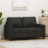 2-Sitzer-Sofa Schwarz 120 cm Stoff