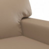 2-Sitzer-Sofa Cappuccino-Braun 120 cm Kunstleder