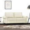 2-Sitzer-Sofa Creme 120 cm Samt