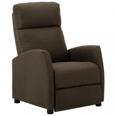 Liegesessel Braun Stoff