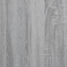 Bettgestell mit Kopfteil Grau Sonoma 200x200cm Holzwerkstoff
