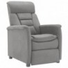 Relaxsessel Hellgrau Wildleder-Optik