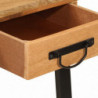 Schreibtisch mit Schubladen 105x55x70 cm Massivholz Mango Eisen