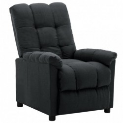 Relaxsessel Dunkelgrau Stoff