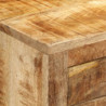 Sideboard 80x30x65 cm Massives Raues Mangoholz