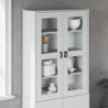 Aufsatz für Highboard VIKEN Weiß Massivholz Kiefer