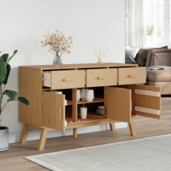 Sideboard OLDEN Braun 114x43x73,5 cm Massivholz Kiefer