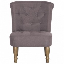 Französische Stühle 2 Stk. Taupe Stoff