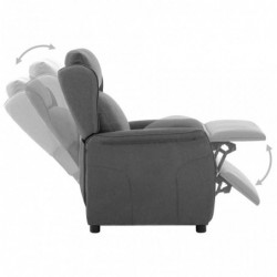 Relaxsessel Hellgrau Stoff