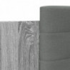 Bettgestell mit Kopfteil Grau Sonoma 135x190 cm Holzwerkstoff