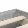Bettgestell mit Schubladen Grau Sonoma 150x200 cm Holzwerkstoff