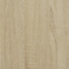 Bettgestell mit Kopfteil Sonoma-Eiche 135x190 cm Holzwerkstoff