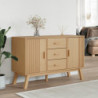 Sideboard OLDEN Braun 114x43x73,5 cm Massivholz Kiefer