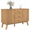 Sideboard OLDEN Braun 114x43x73,5 cm Massivholz Kiefer