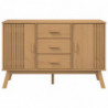 Sideboard OLDEN Braun 114x43x73,5 cm Massivholz Kiefer