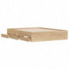 Bettgestell mit Schubladen Sonoma-Eiche 140x200cm Holzwerkstoff