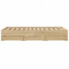 Bettgestell mit Schubladen Sonoma-Eiche 140x200cm Holzwerkstoff
