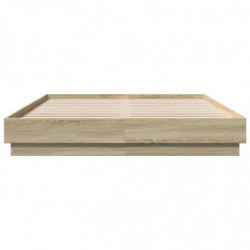 Bettgestell Sonoma-Eiche 140x200 cm Holzwerkstoff