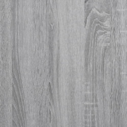 Bettgestell mit Kopfteil Grau Sonoma 100x200 cm Holzwerkstoff
