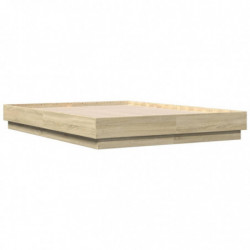 Bettgestell Sonoma-Eiche 140x190 cm Holzwerkstoff