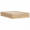 Bettgestell mit Schubladen Sonoma-Eiche 135x190cm Holzwerkstoff