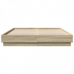 Bettgestell Sonoma-Eiche 120x200 cm Holzwerkstoff