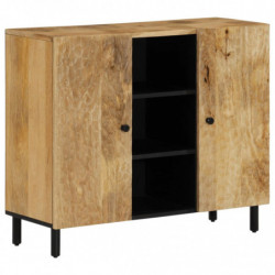 Beistellschrank 90x33x75 cm Massivholz Mango