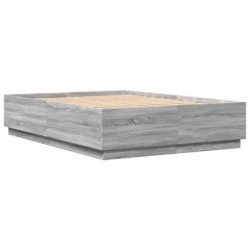 Bettgestell Grau Sonoma 150x200 cm Holzwerkstoff
