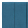 Bettgestell mit Kopfteil Blau 100x200 cm Samt