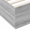 Bettgestell Grau Sonoma 140x200 cm Holzwerkstoff
