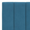 Bettgestell mit Kopfteil Blau 90x190 cm Samt