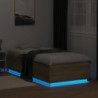 Bettgestell mit LED Sonoma-Eiche 100x200 cm Holzwerkstoff