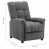 Relaxsessel Hellgrau Stoff
