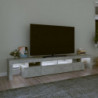 TV-Schrank mit LED-Leuchten Betongrau 230x36,5x40 cm