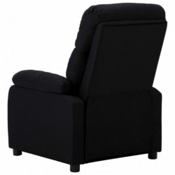 Liegesessel Schwarz Stoff