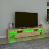 TV-Schrank mit LED-Leuchten Sonoma-Eiche 200x36,5x40 cm