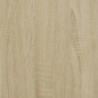 Bücherregal Sonoma-Eiche 100x26x180 cm Holzwerkstoff und Metall
