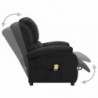 Elektrischer Massagesessel Schwarz Stoff