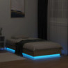 Bettgestell mit LED Sonoma-Eiche 90x190 cm
