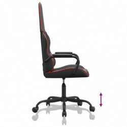 Gaming-Stuhl mit Massagefunktion Rot und Schwarz Kunstleder