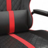 Gaming-Stuhl mit Massagefunktion Rot und Schwarz Kunstleder