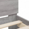 Bettgestell mit Kopfteil Grau Sonoma 100x200 cm Holzwerkstoff
