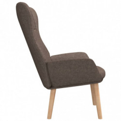 Relaxsessel Taupe Stoff