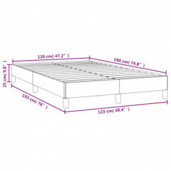 Bettgestell Dunkelbraun 120x190 cm Stoff